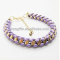 Bracelete de amizade de cor roxa nova de design roxo